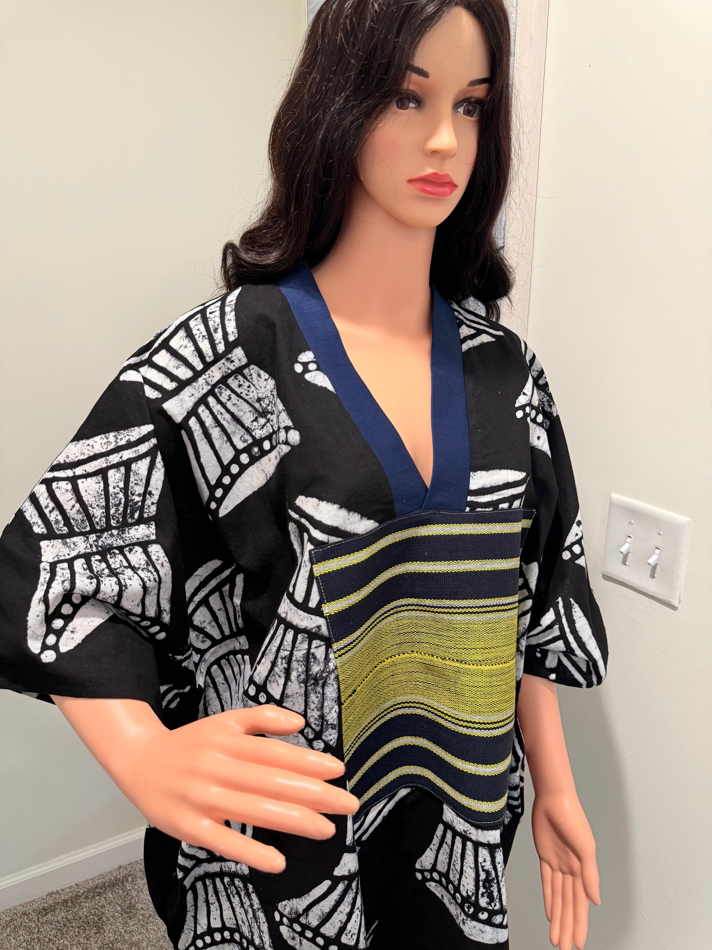 Hand Dyed Talking Drum Midi Dress