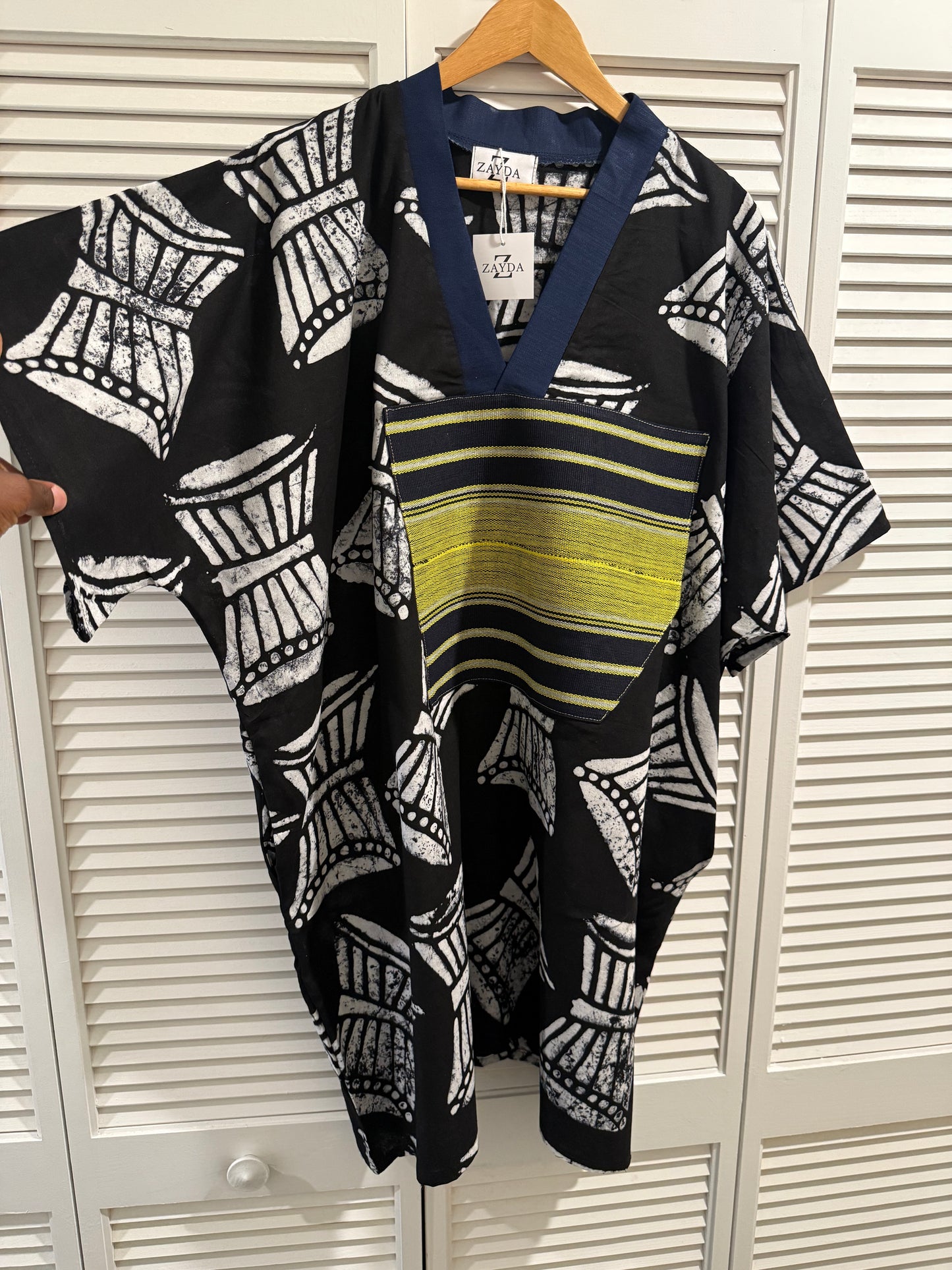 Hand Dyed Talking Drum Midi Dress