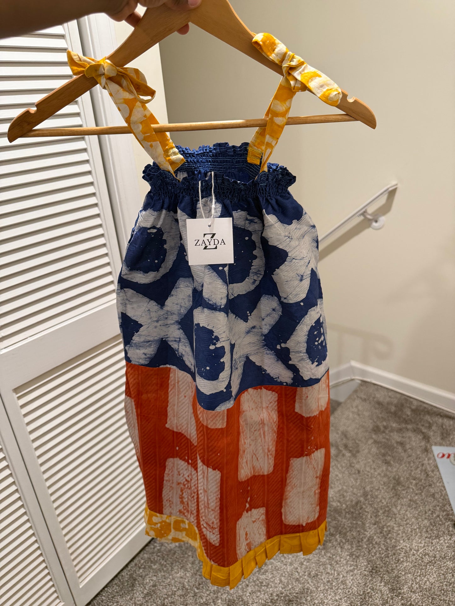 Kids Adire Dress