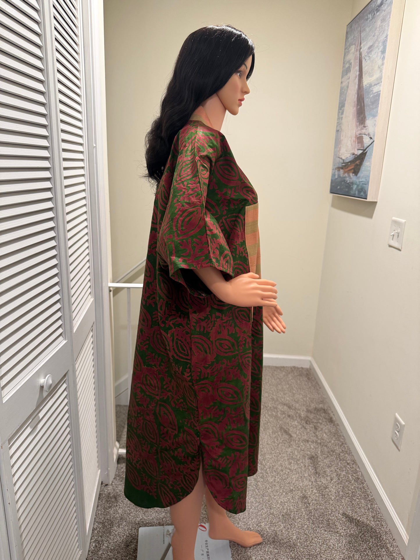 Adire X Aso Oke Kaftan