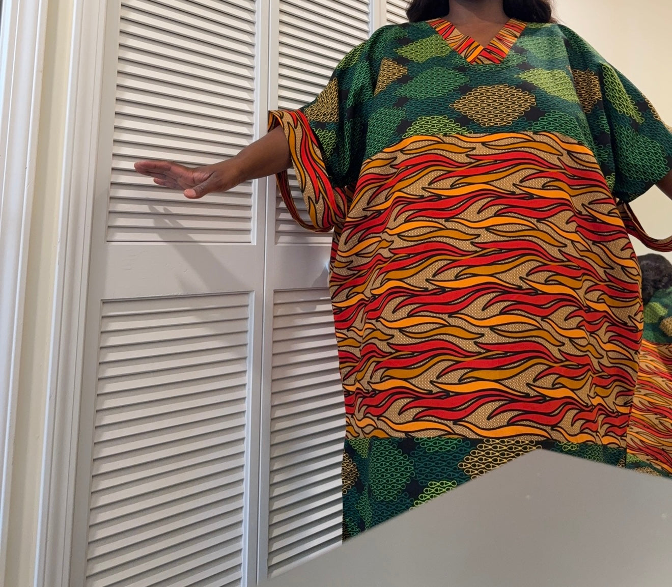 Mix and Match Flame Kaftan