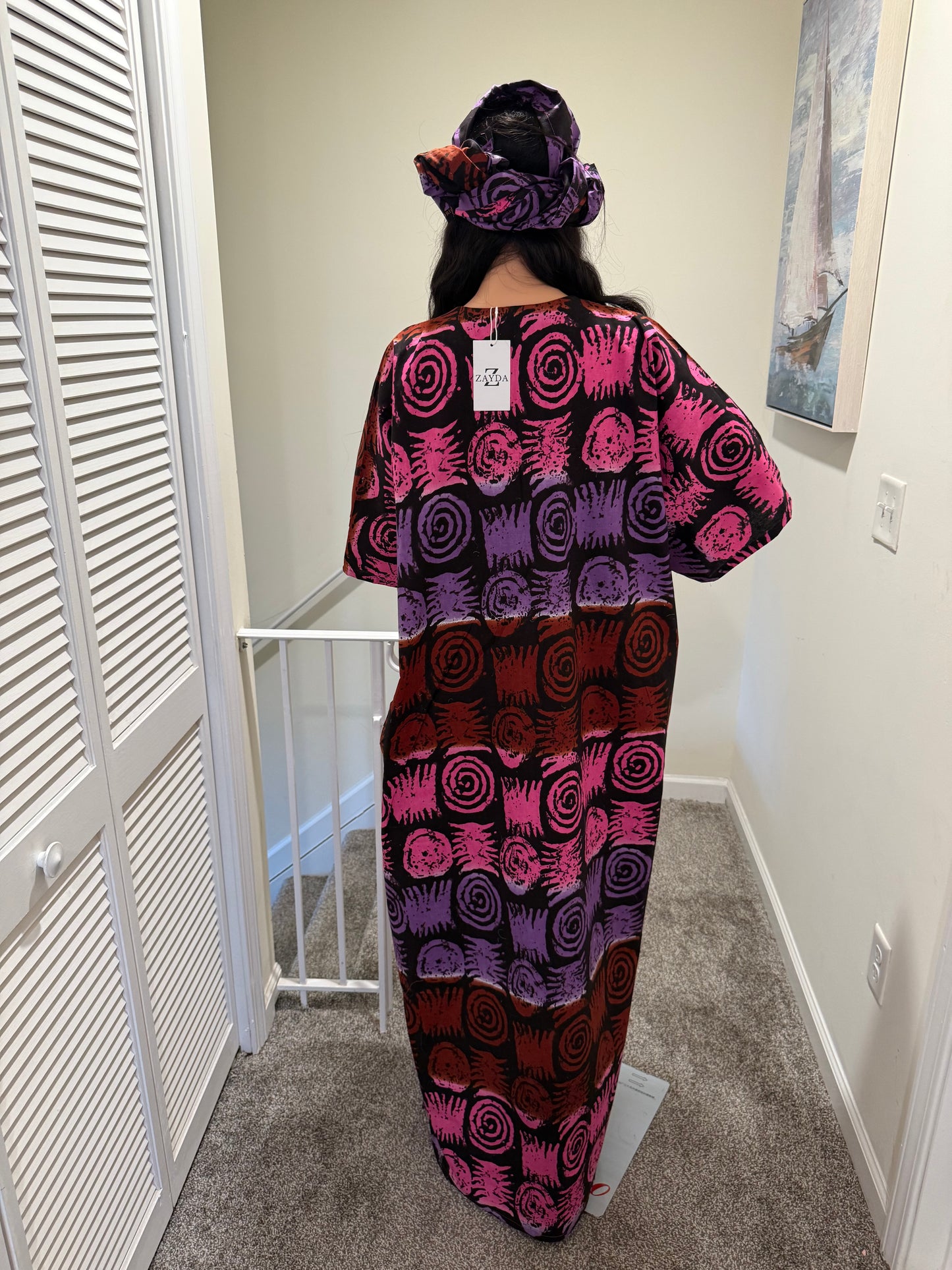Vibrant Ankara Kaftan