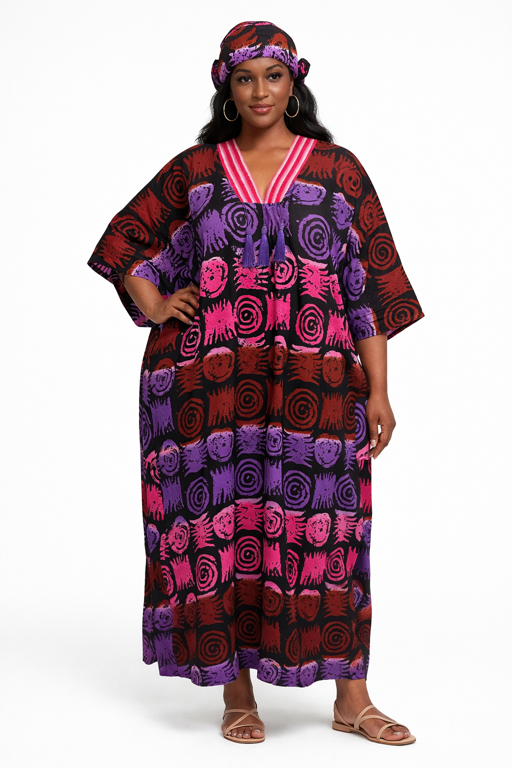 Vibrant Ankara Kaftan