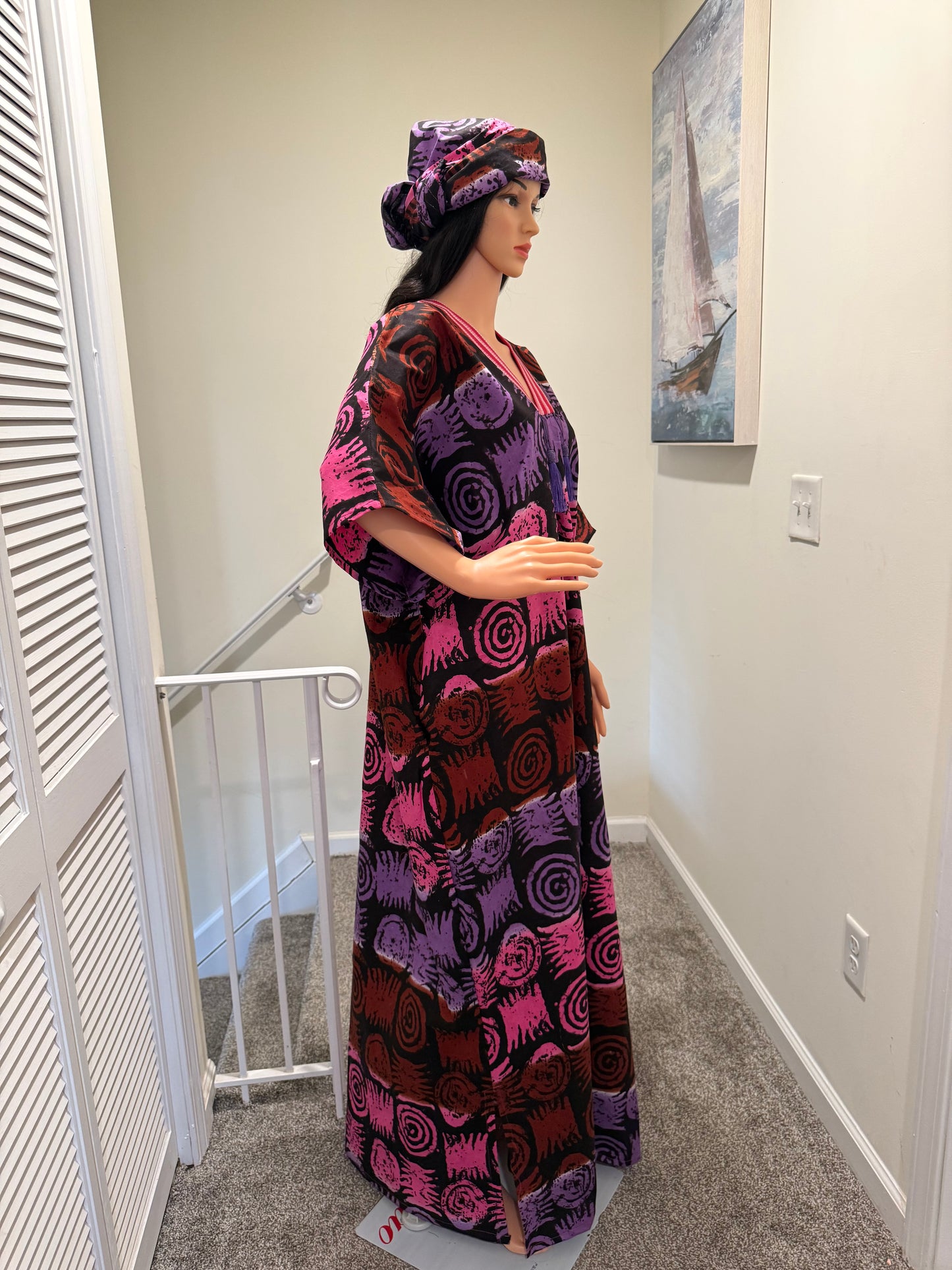 Vibrant Ankara Kaftan