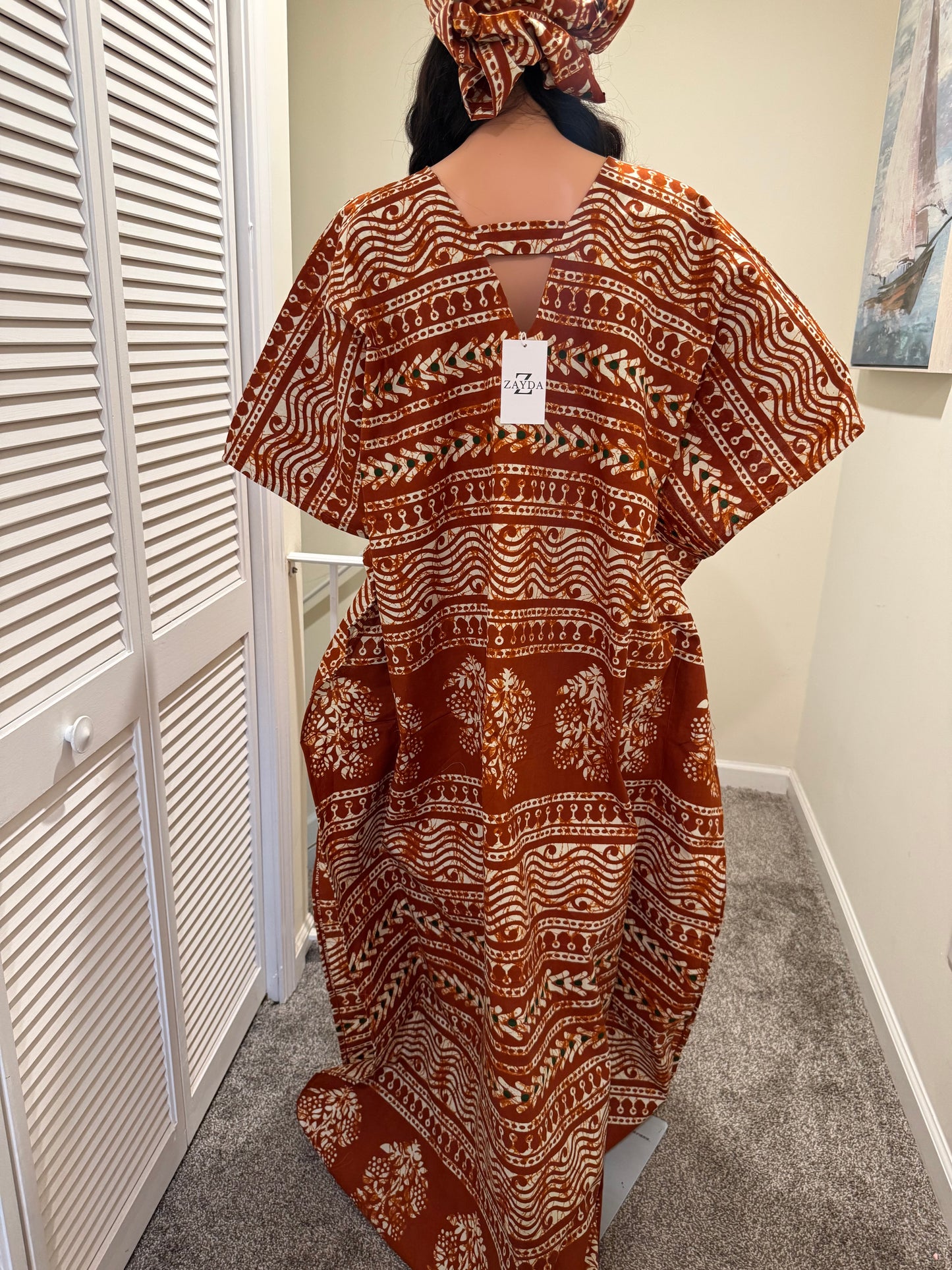 Elegant Ankara Bubu with Tassel Detail