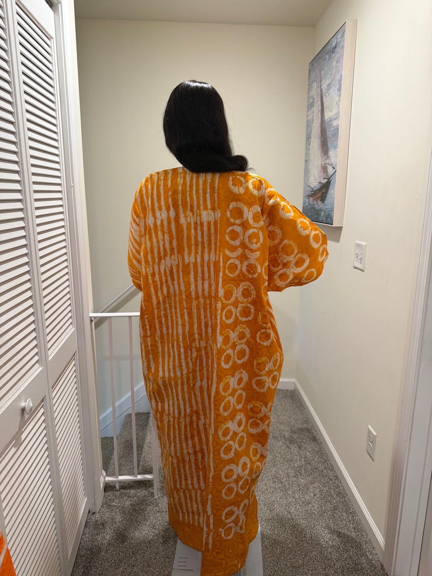 Adire x Aso Oke Fringe Bubu