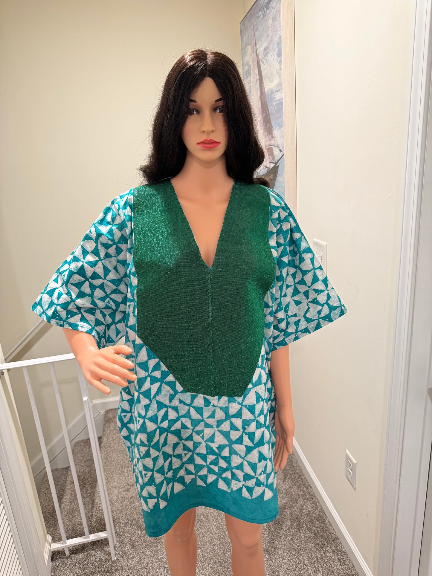 Adire X Aso OKe Tunic Dress 32”