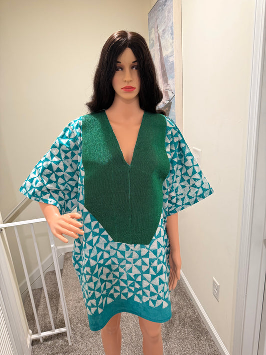 Adire X Aso OKe Tunic Dress 32”