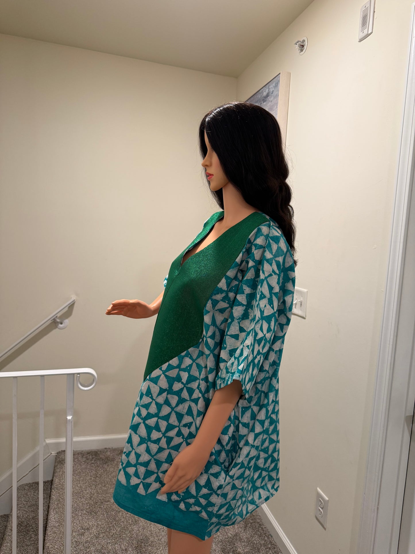 Adire X Aso OKe Tunic Dress 32”