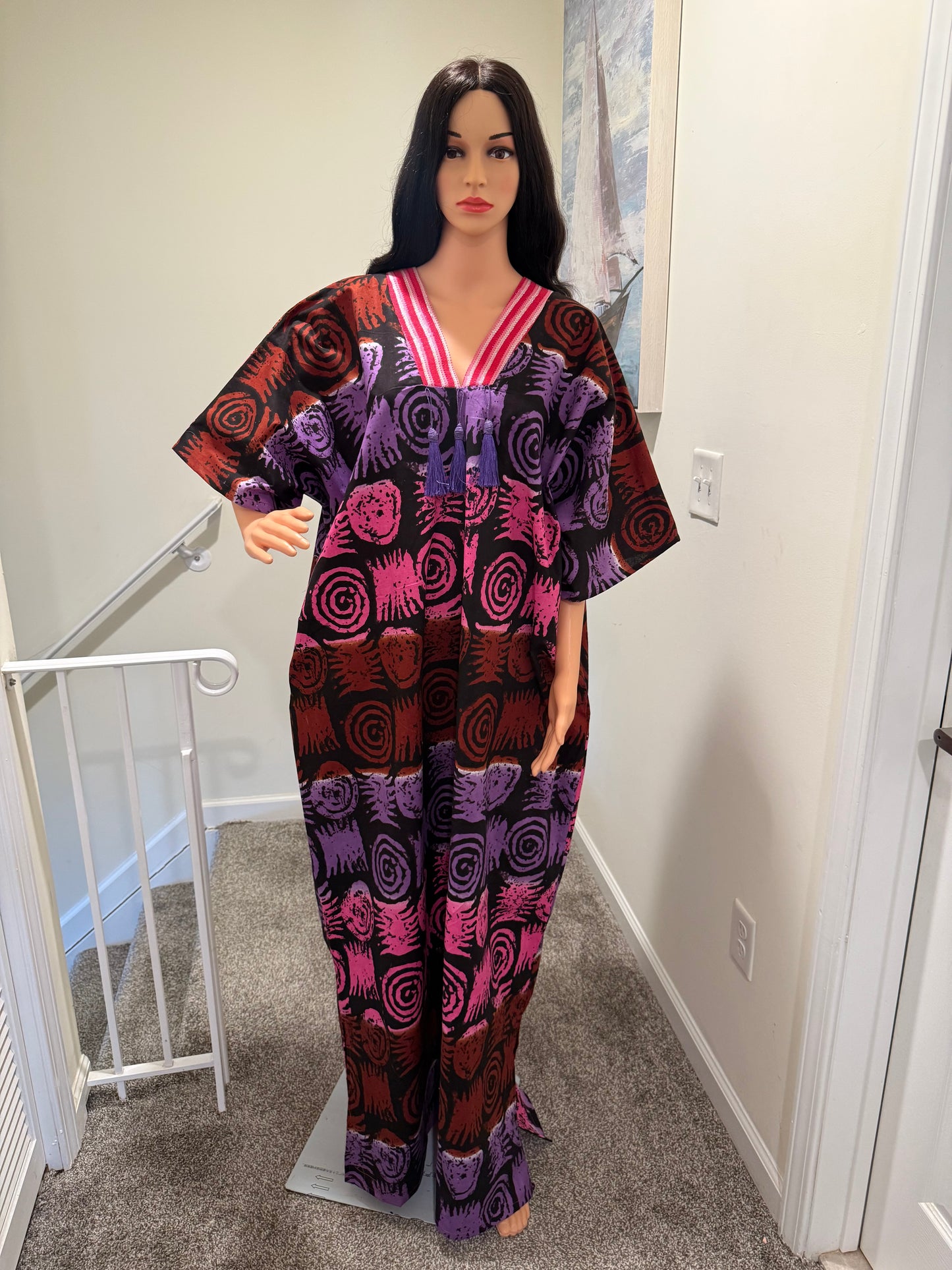 Vibrant Ankara Kaftan