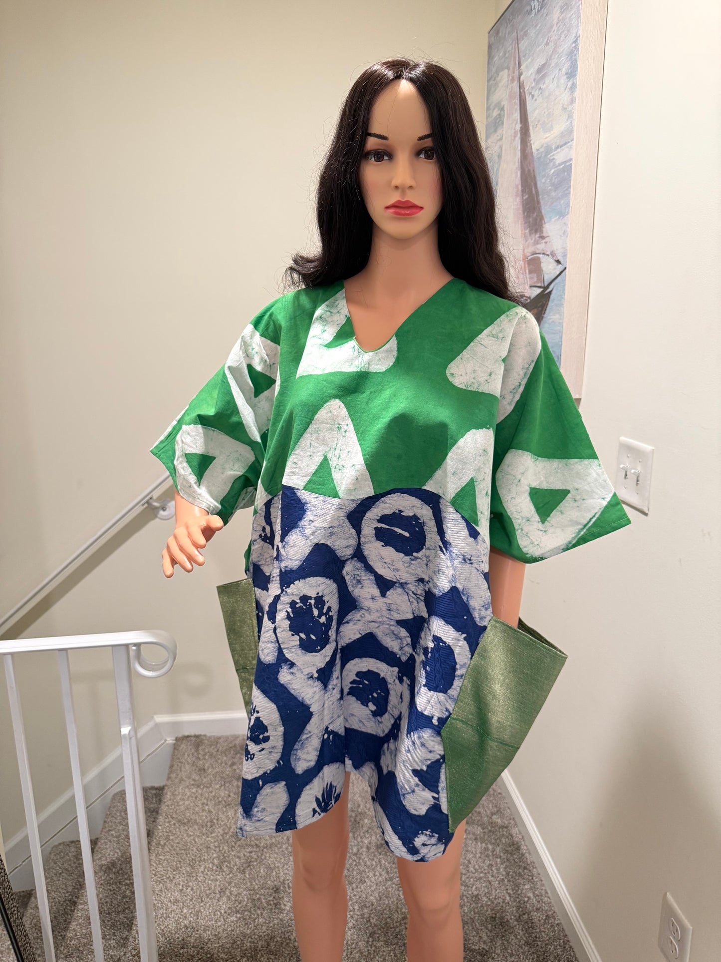 Two-Tone Heritage Mini – With Aso Oke Pockets