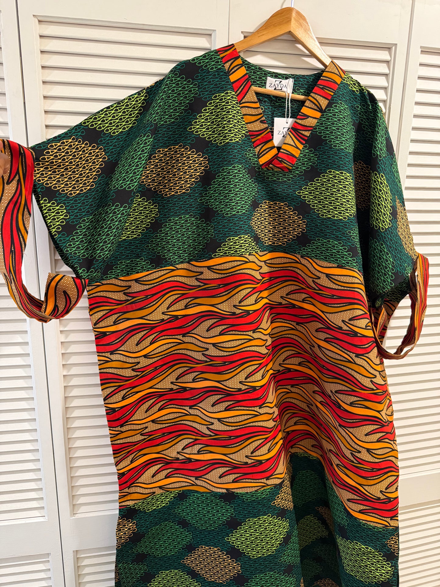 Mix and Match Flame Kaftan