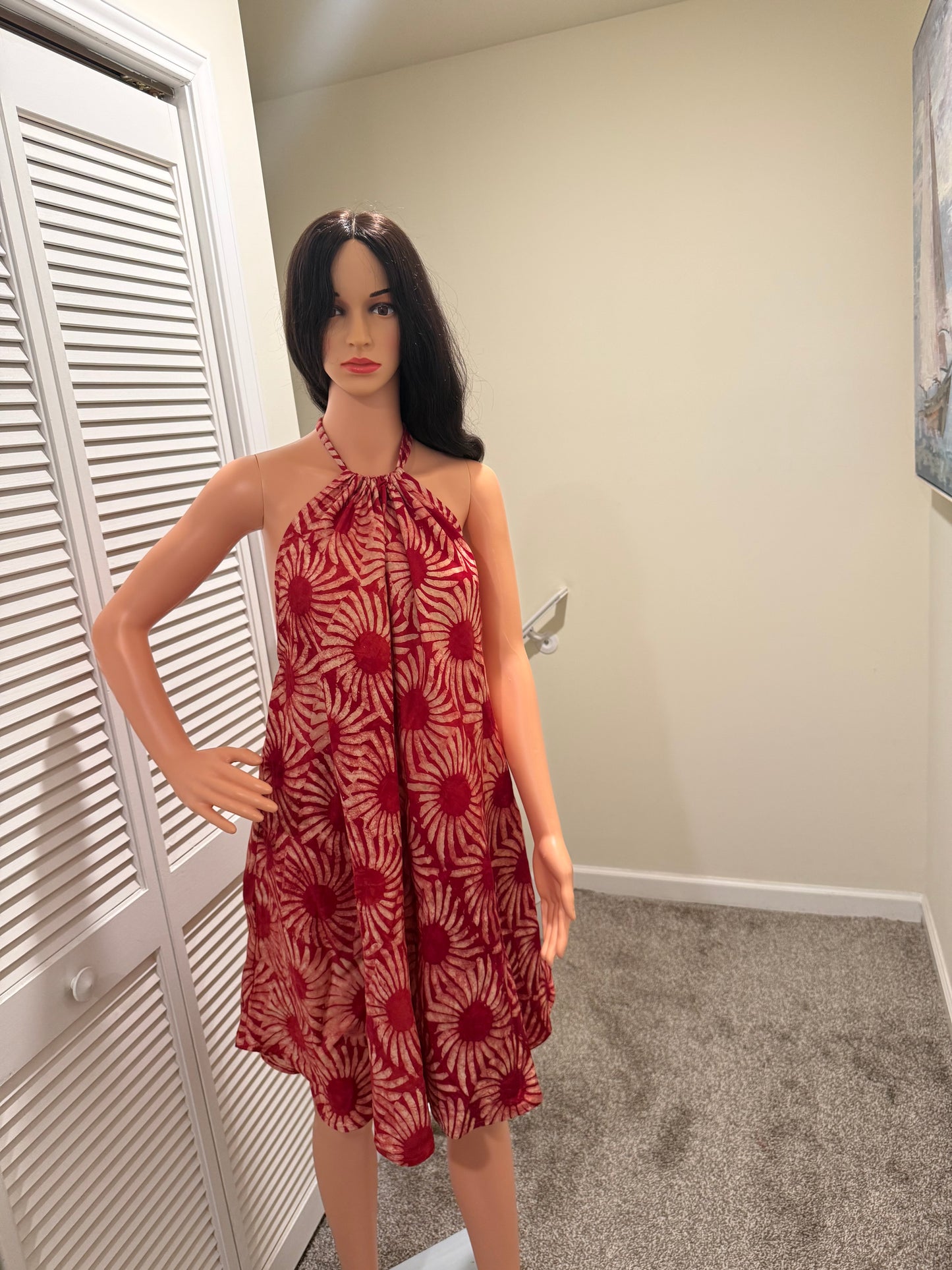 Marie Halter Flare Dress