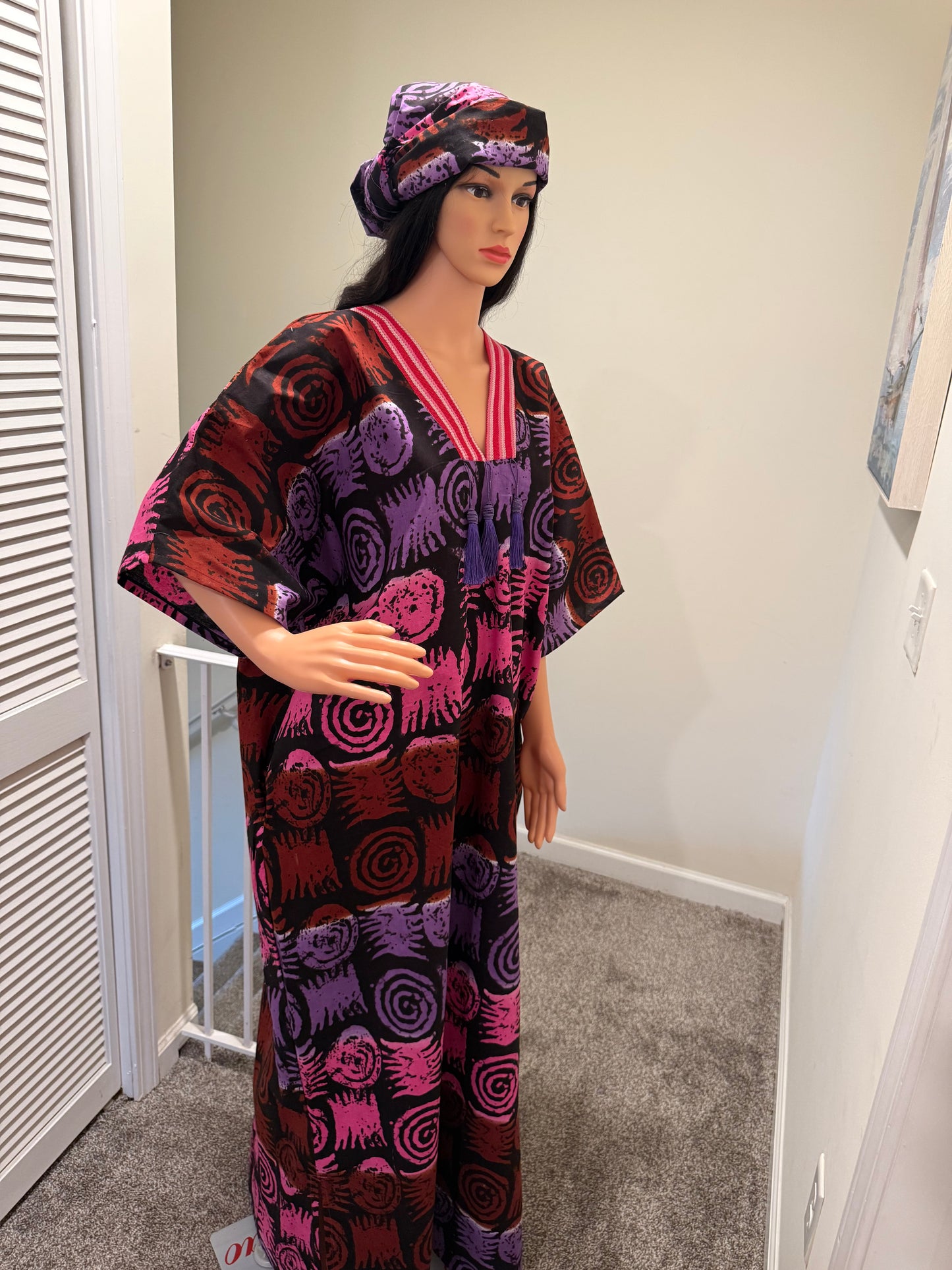 Vibrant Ankara Kaftan