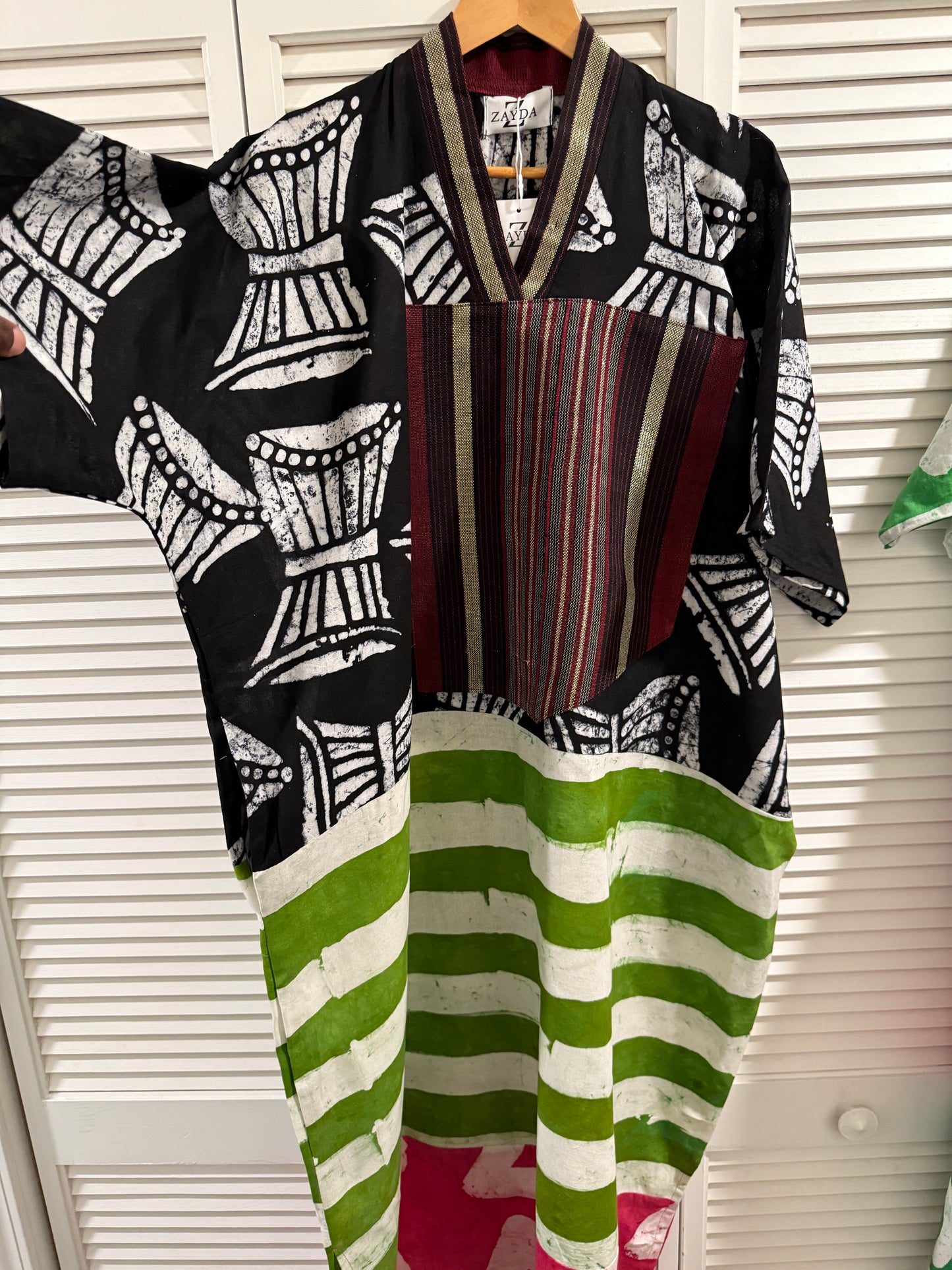 Rooted in Rhythm – Mixed Print Heritage Kaftan