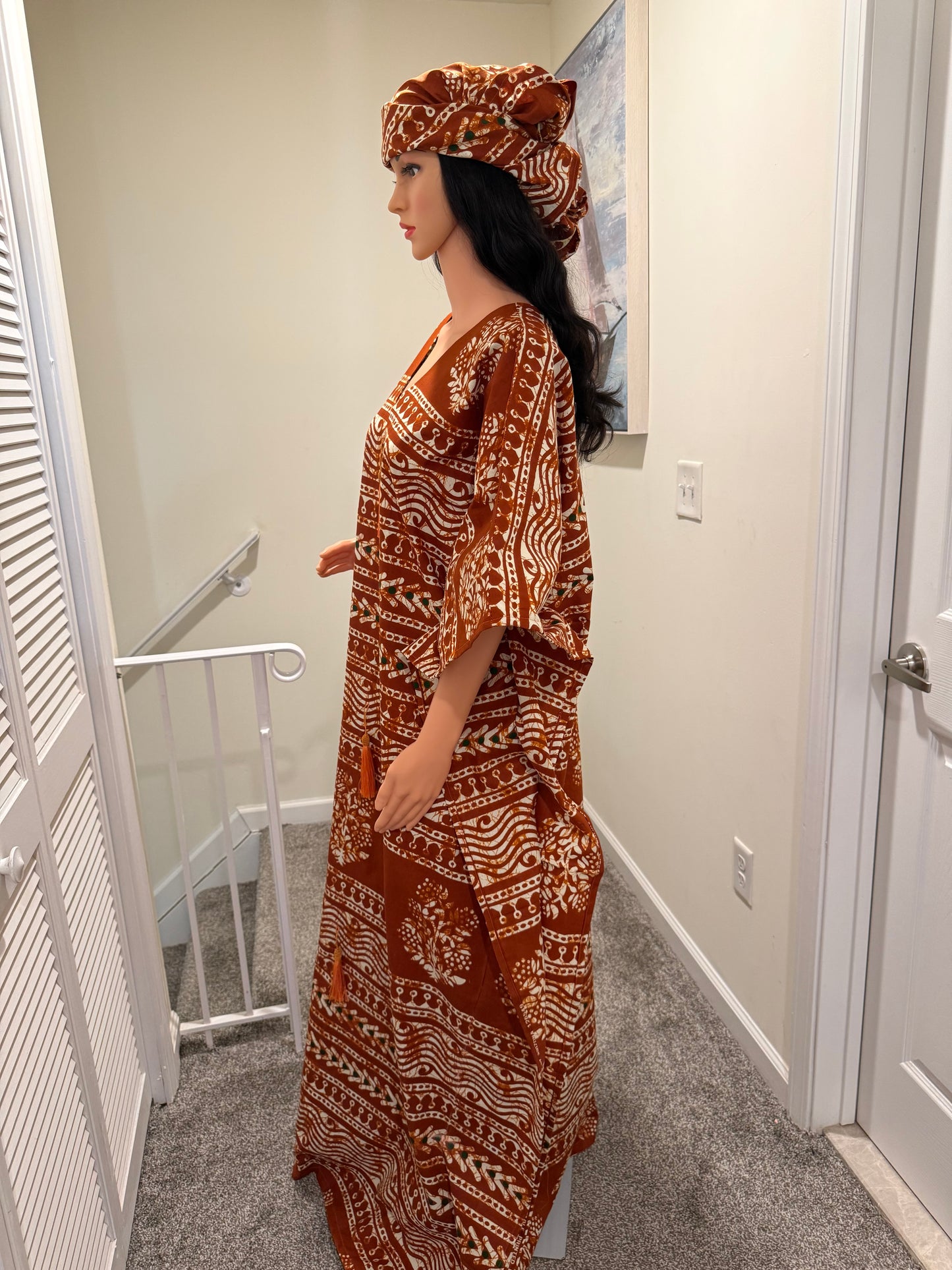 Elegant Ankara Bubu with Tassel Detail