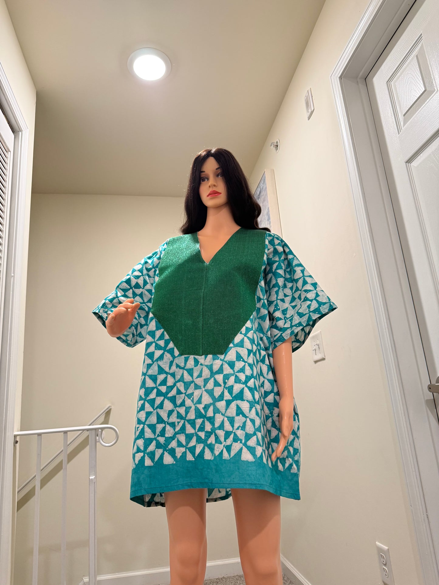 Adire X Aso OKe Tunic Dress 32”
