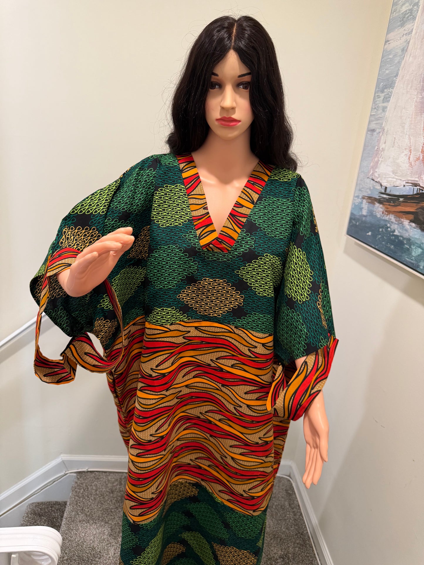 Mix and Match Flame Kaftan