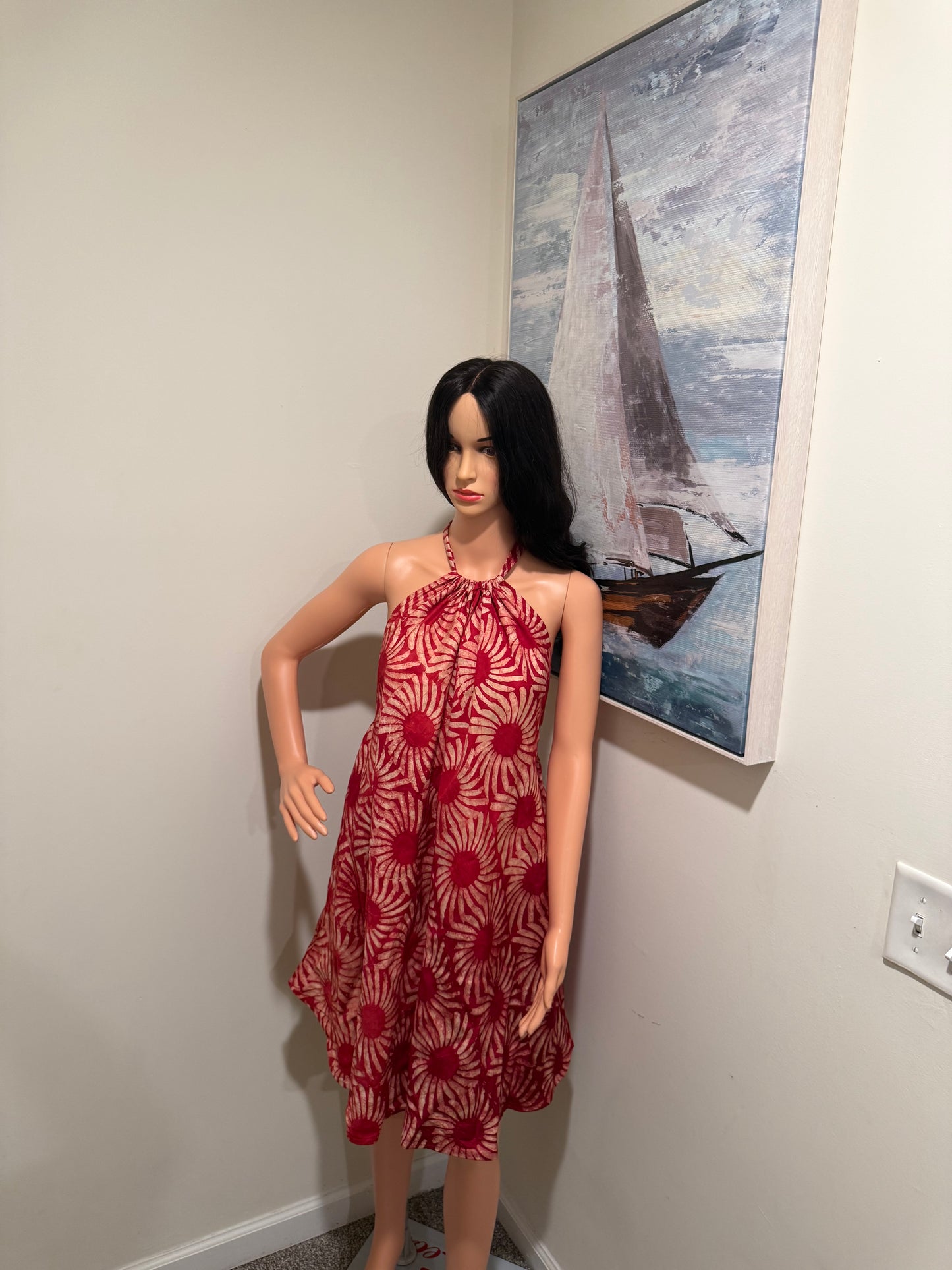 Marie Halter Flare Dress