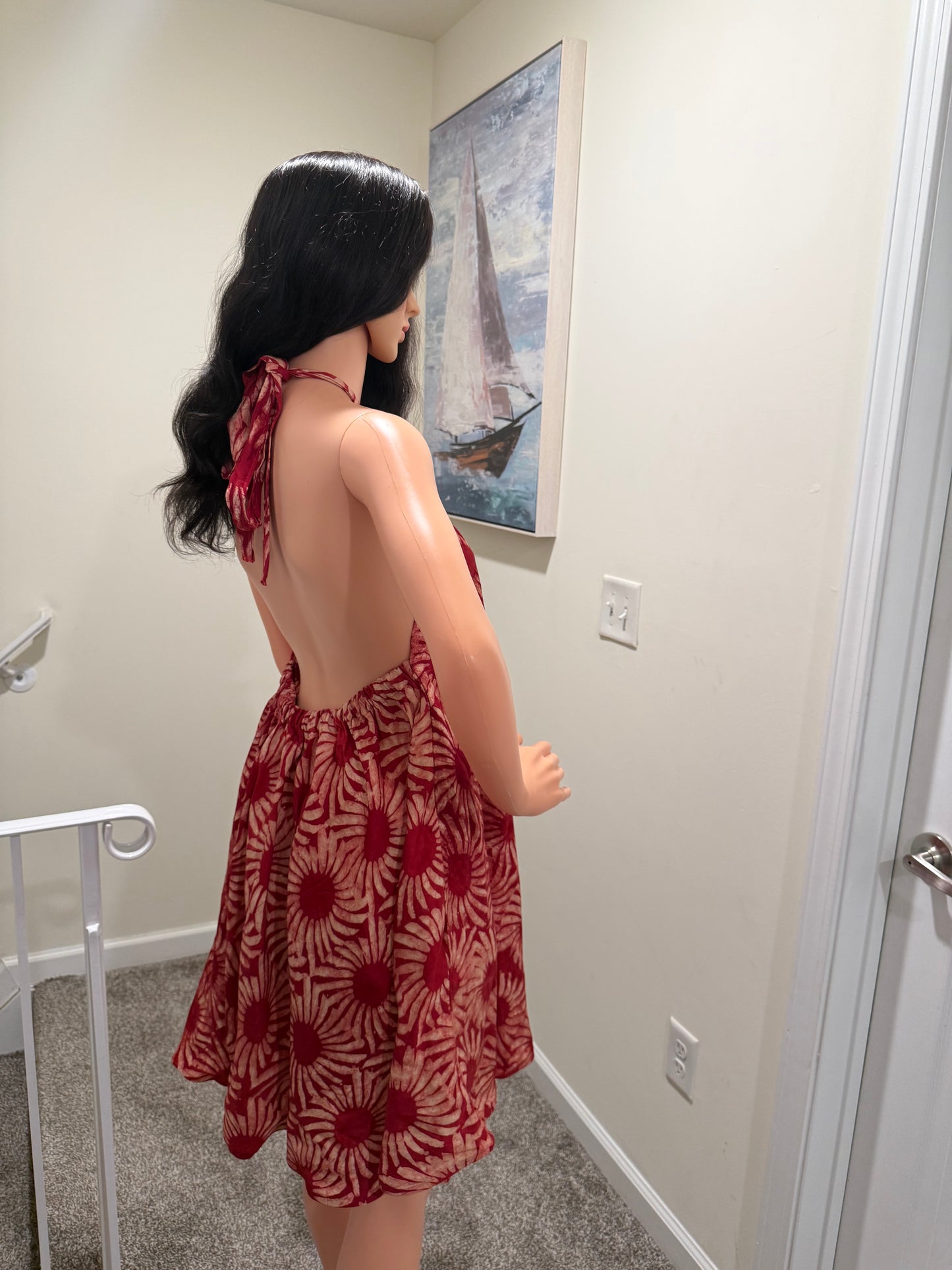 Marie Halter Flare Dress