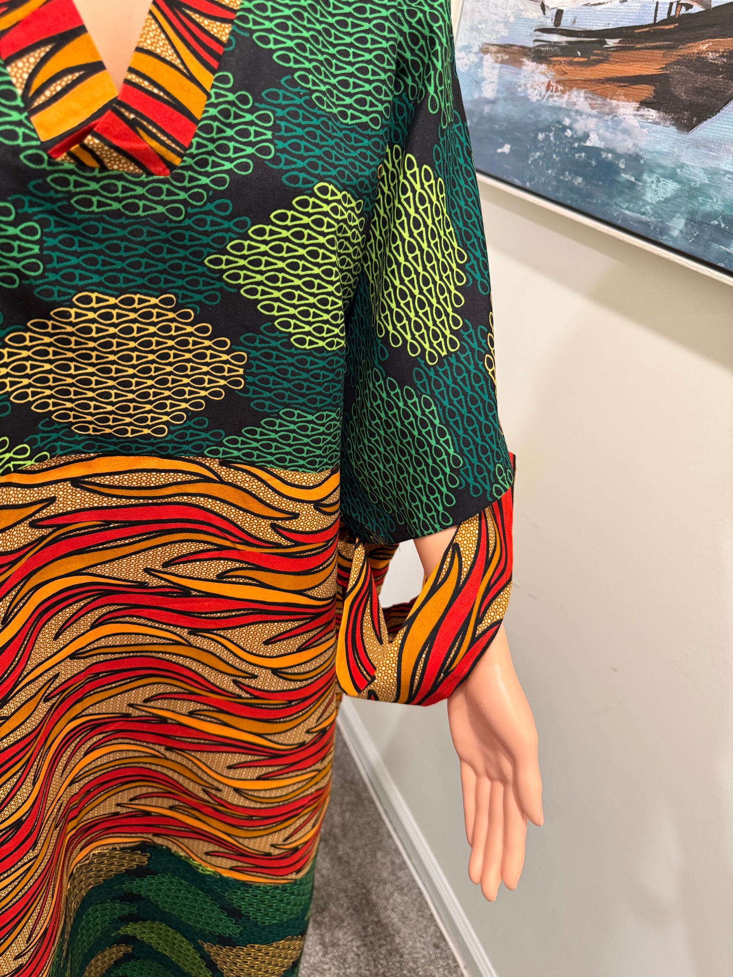 Mix and Match Flame Kaftan