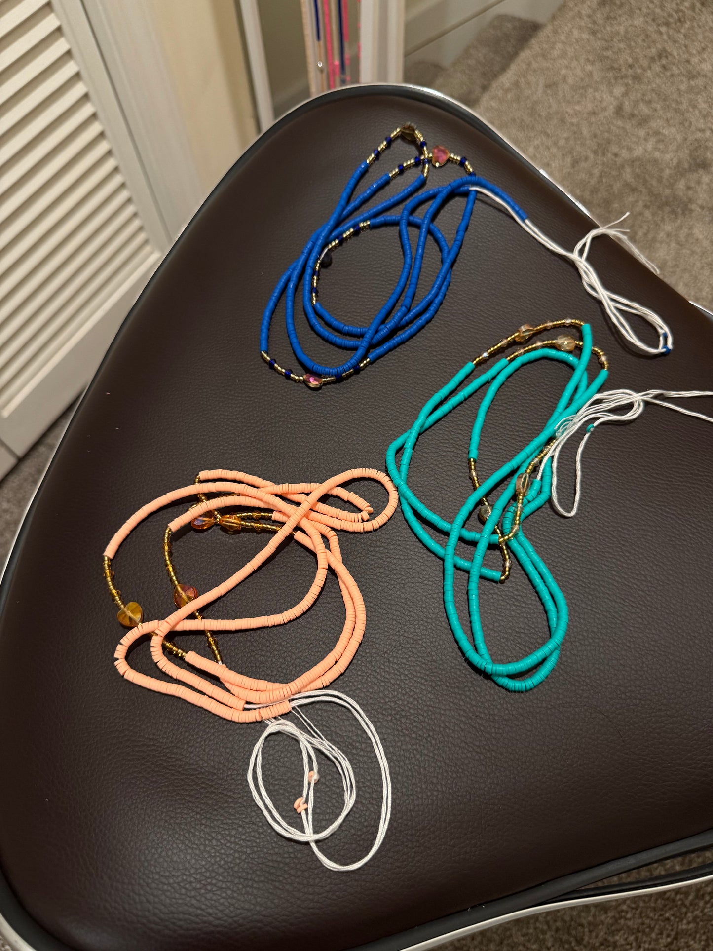 Multicolor Heishi and Glass Tie-On Waist Beads