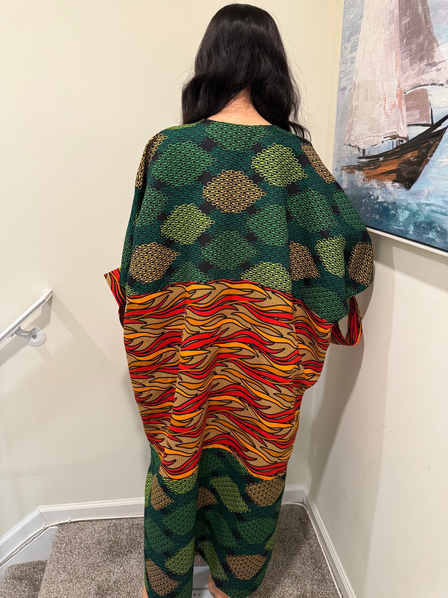 Mix and Match Flame Kaftan