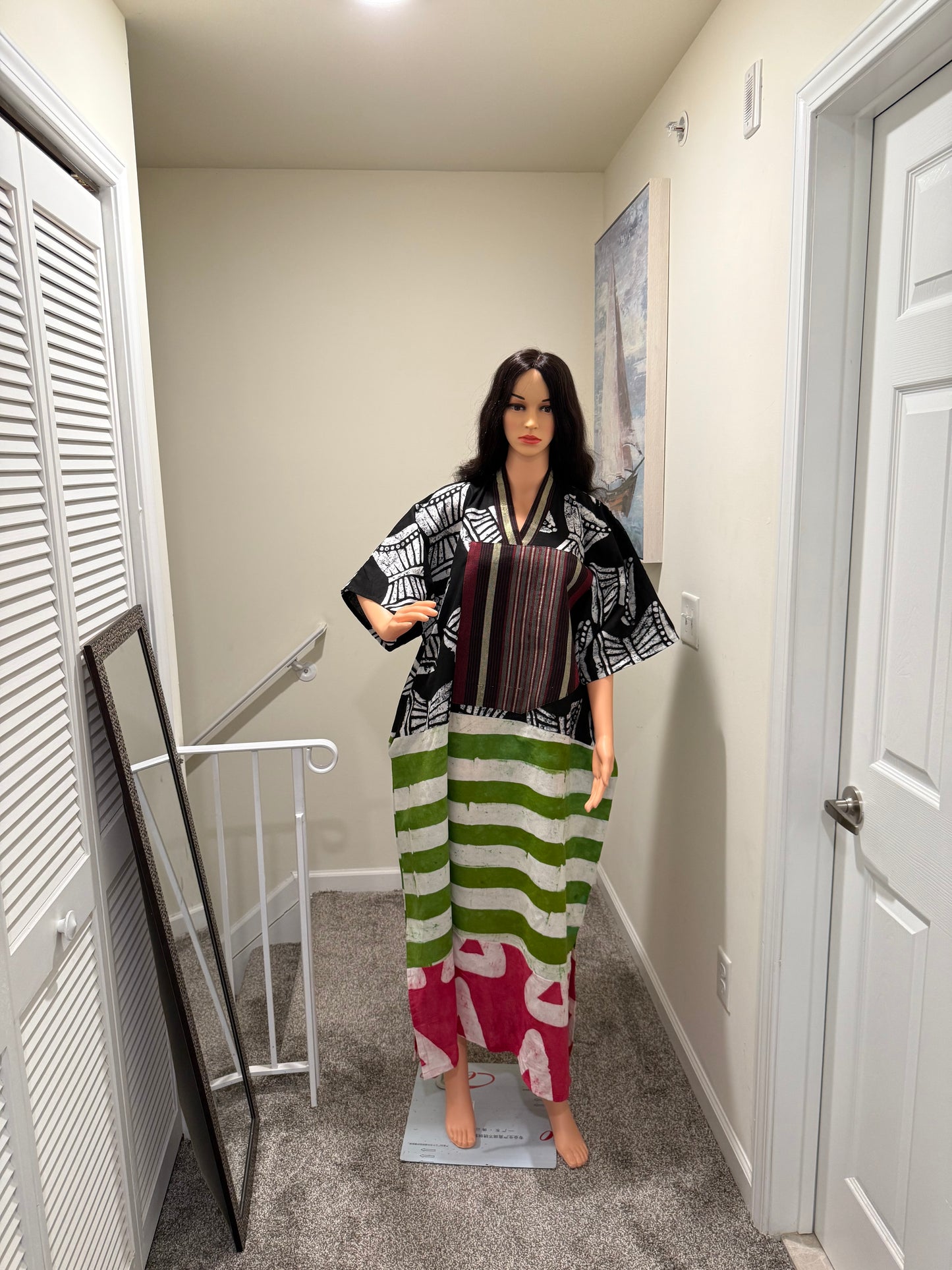 Rooted in Rhythm – Mixed Print Heritage Kaftan