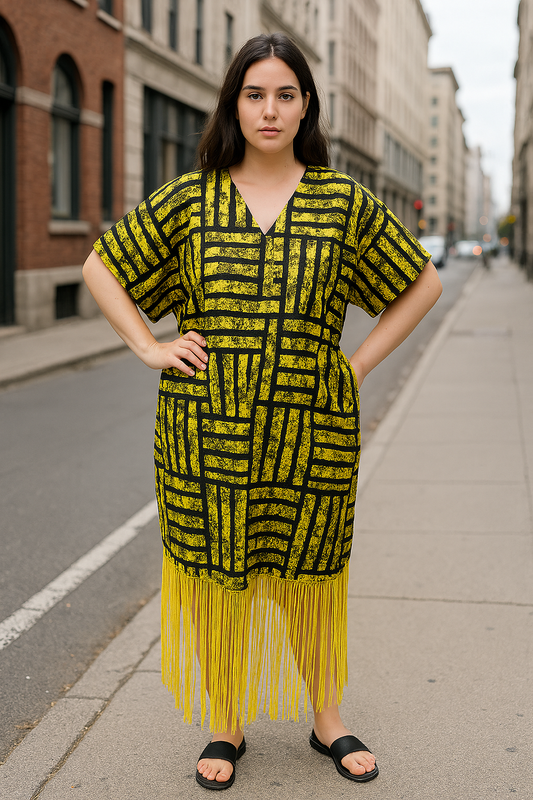 Ankara Fringe Kaftan